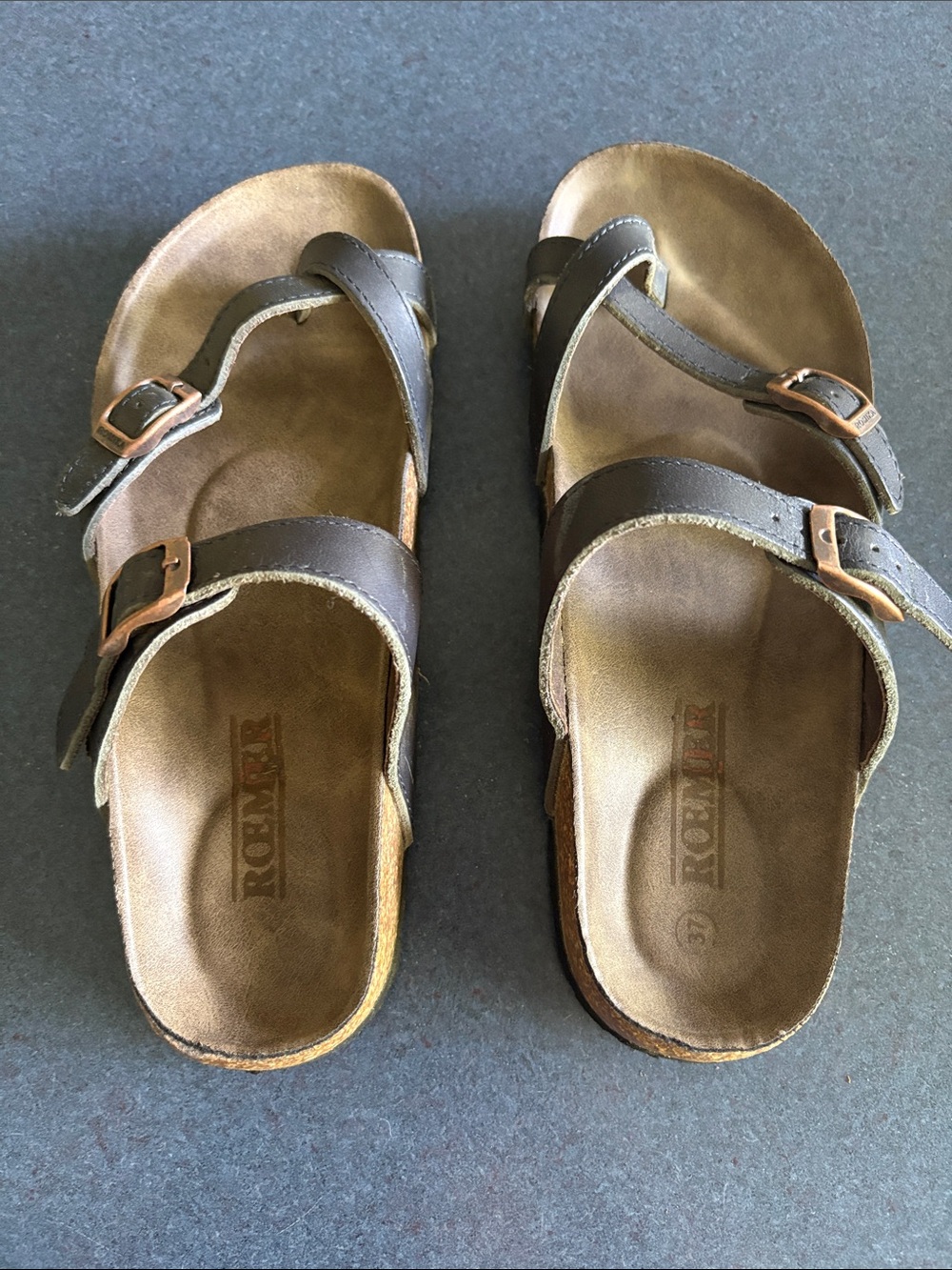 Romika Leather Buckle Sandals